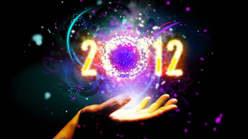 Hand Holding Glowing Numbers