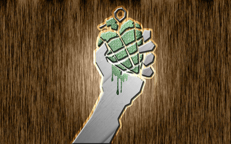 Hand Holding Grenade
