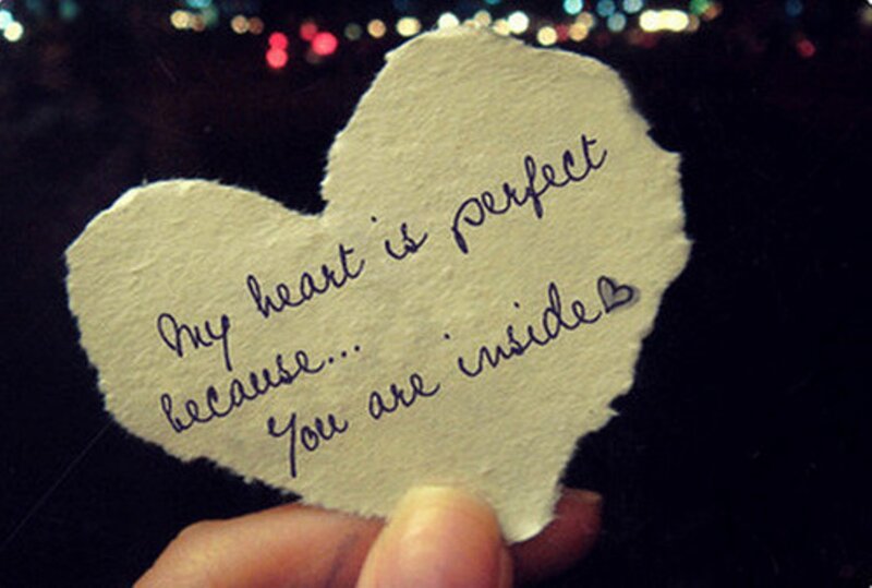 Hand Holding Heart Note