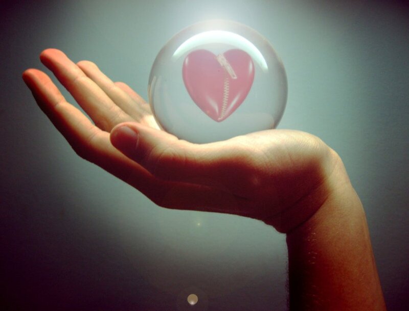 Hand Holding Heart Sphere
