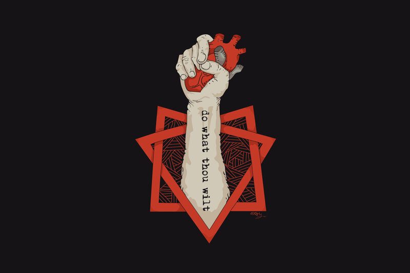 hand holding heart with text
