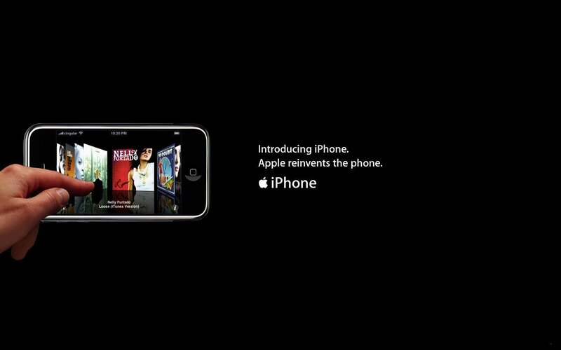 Hand Holding IPhone — Black, Minimalist