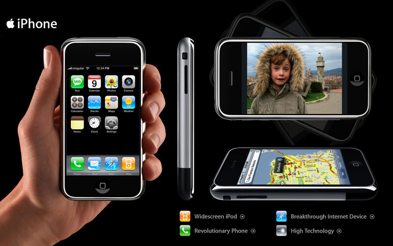 Hand Holding IPhone — Black, Promotional