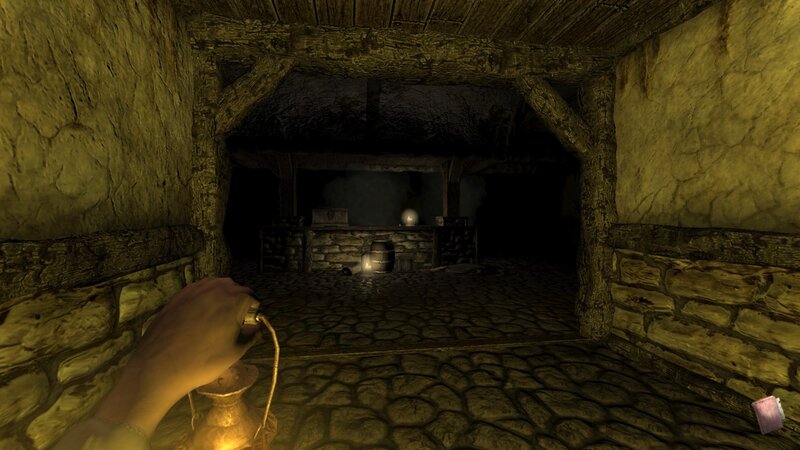 Hand Holding Lantern — Brown