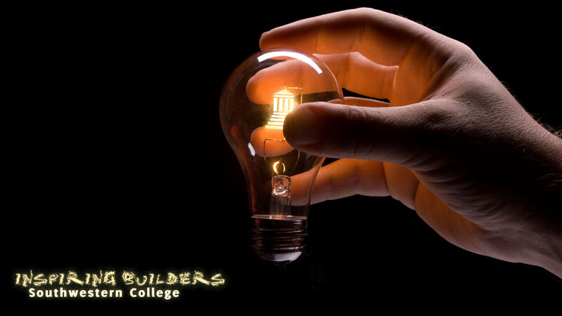 Hand Holding Light Bulb — Black, Dramatic