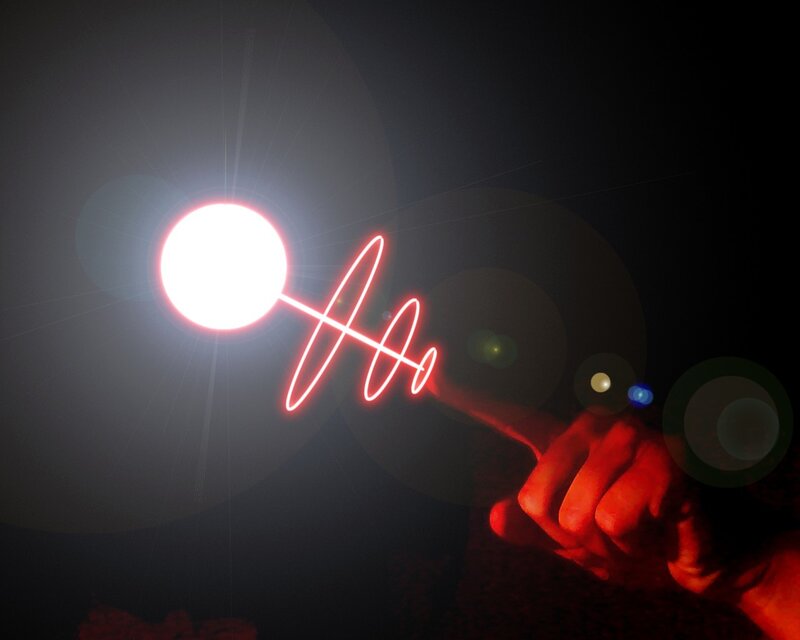 Hand Holding Light Stick