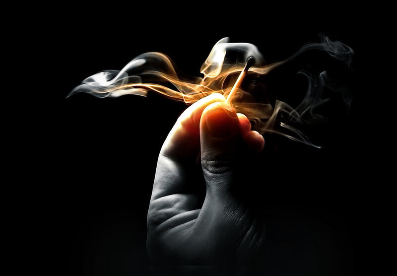 Hand Holding Match