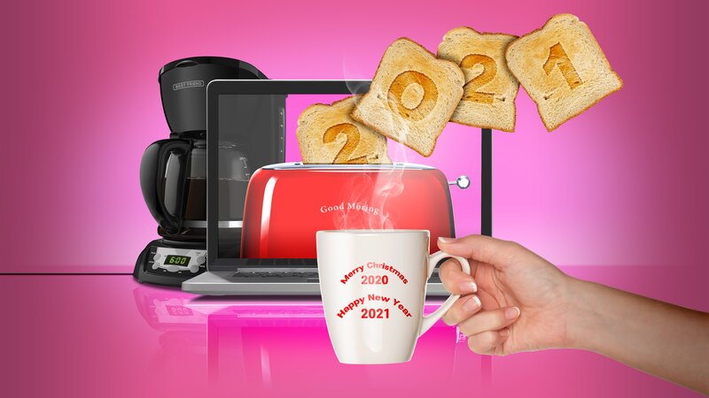 Hand Holding Mug — Pink