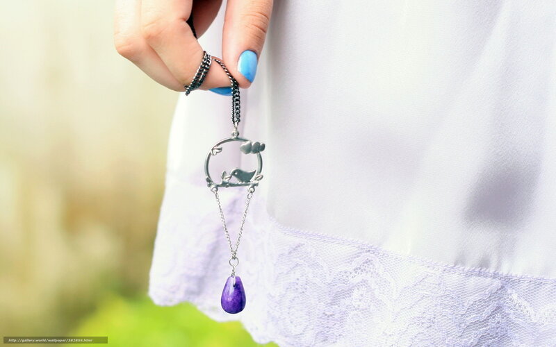 Hand Holding Necklace — White, Serene