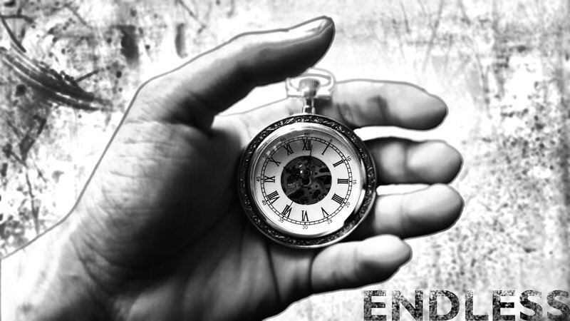 Hand Holding Pocket Watch — Black
