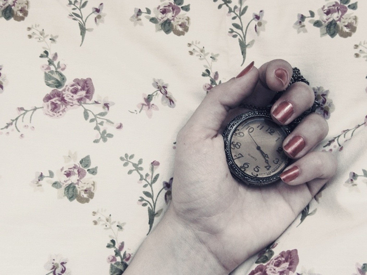 hand holding pocket watch