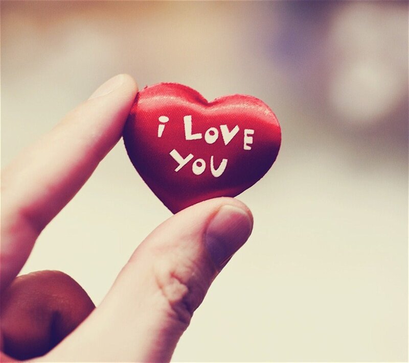 Hand Holding Red Heart — Sentimental, Photograph