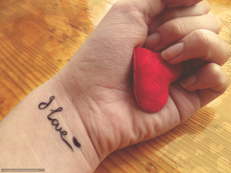 Hand Holding Red Heart — Warm