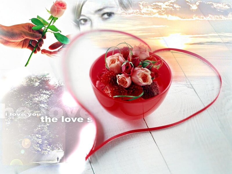 Hand Holding Rose — Red, Romantic