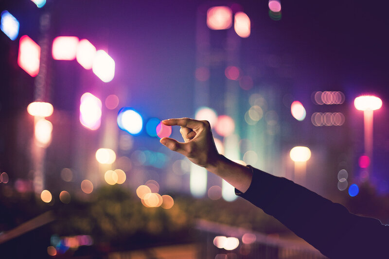 Hand Holding Small Object