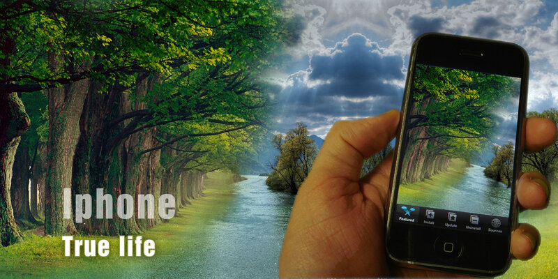 Hand Holding Smartphone — Green