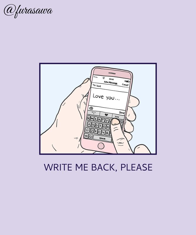 Hand Holding Smartphone — Purple