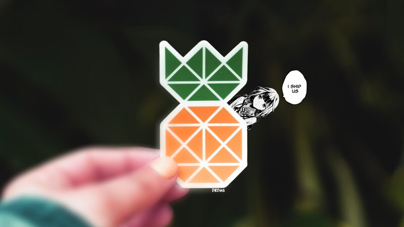 Hand Holding Sticker