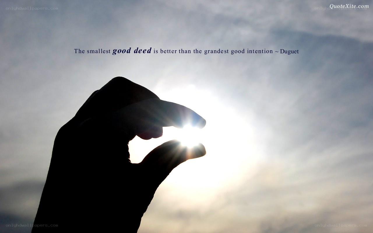 hand holding sun quote