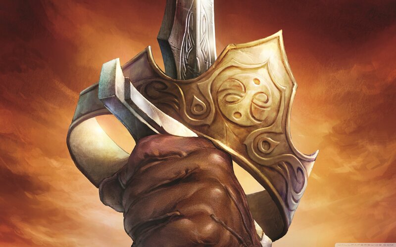 Hand Holding Sword