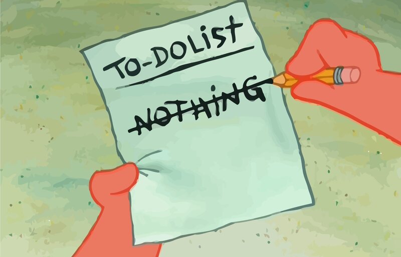 Hand Holding To-do List — Green