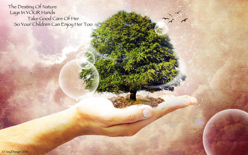 Hand Holding Tree