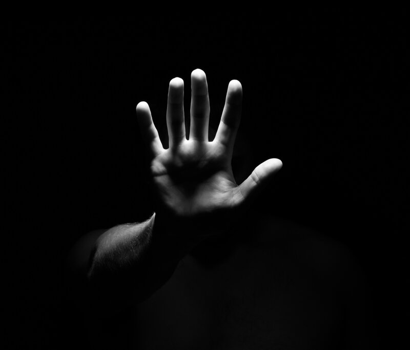 Hand in Dark Space