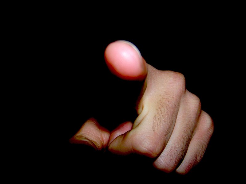 Hand Making a Gesture — Black