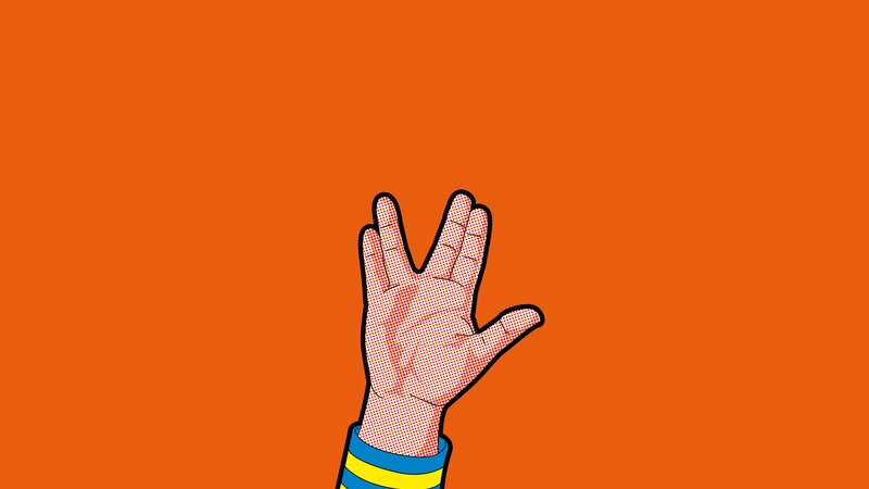 Hand Making a Vulcan Salute