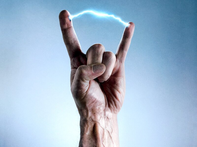 Hand Making Lightning Bolt