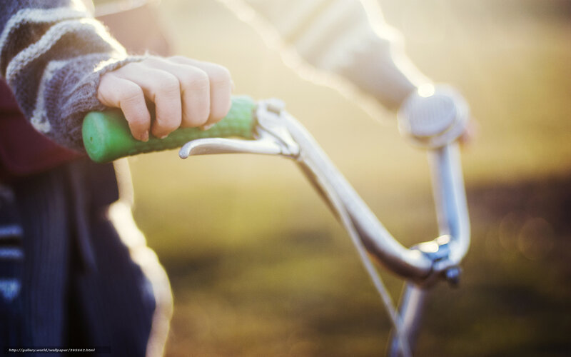 Hand on Bicycle Handlebar