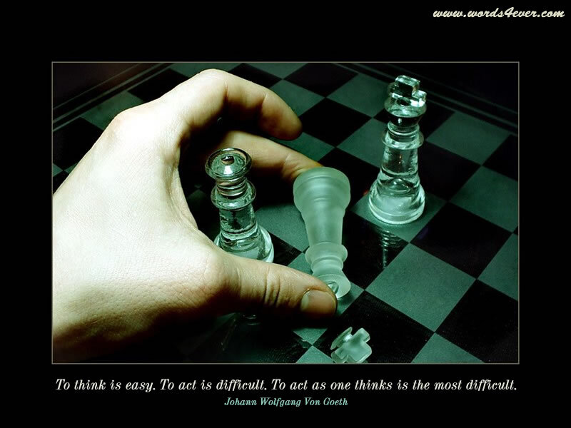 hand on chessboard