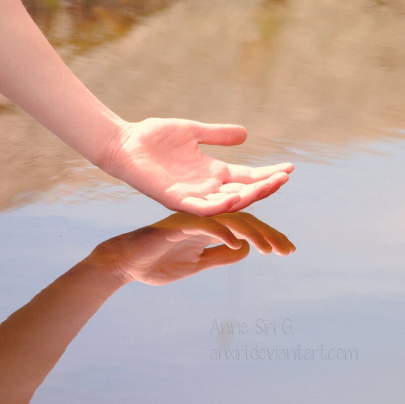 Hand over Water