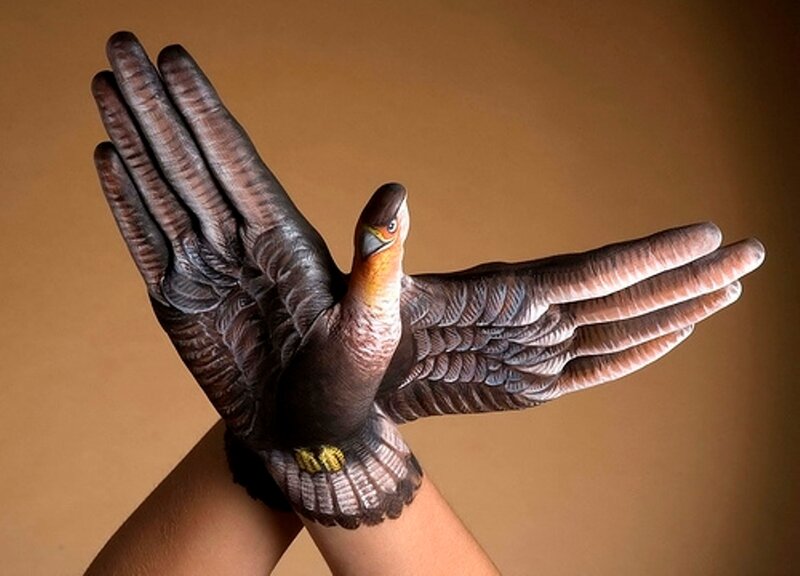Hand-painted Bird