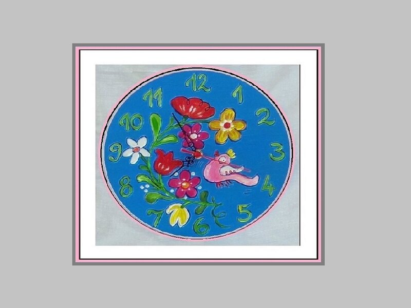 Hand-painted Clock