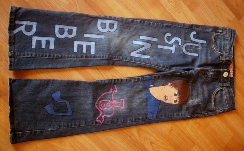 Hand-painted Jeans