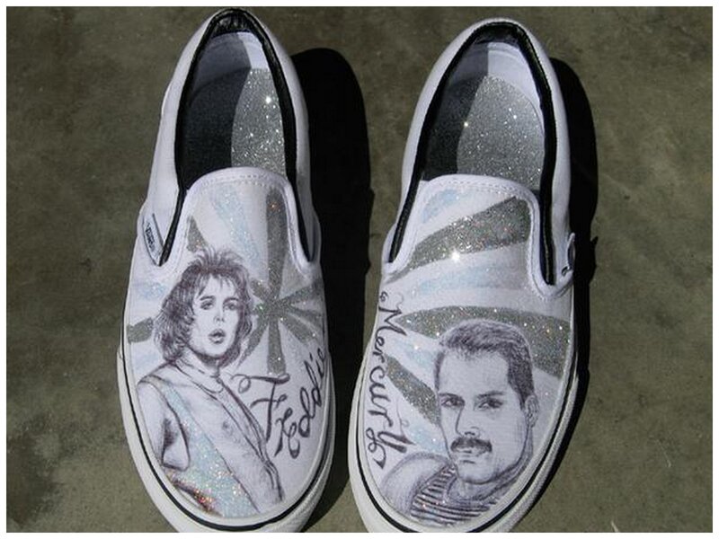 Hand-painted Shoes with Portraits