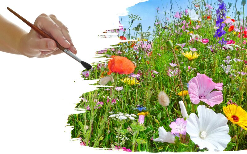 Hand Painting Flowers