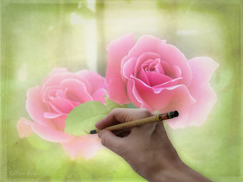 Hand Painting Roses