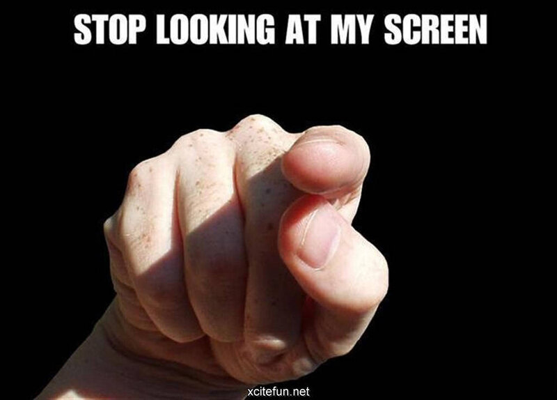 Hand Pointing at Screen — Black