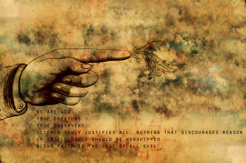 Hand Pointing Forward — Brown
