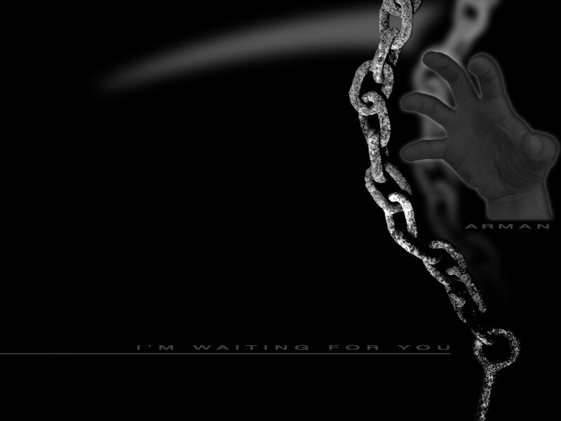 hand reaching for chain