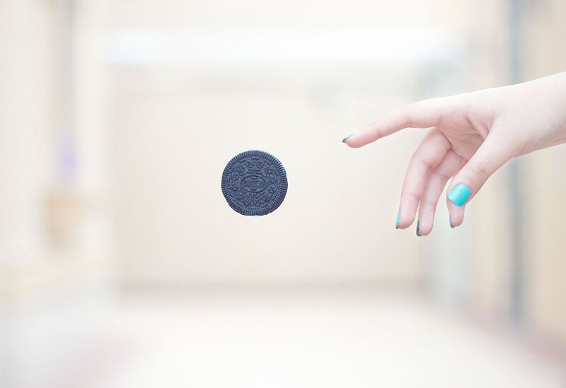 hand reaching for cookie