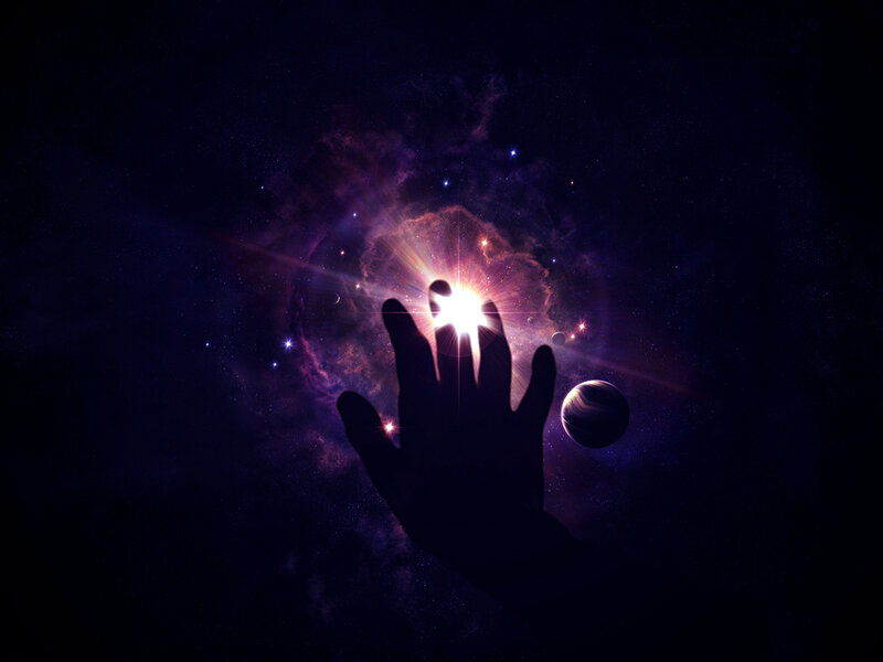 hand reaching for star