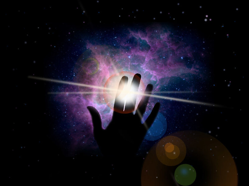 hand reaching for star