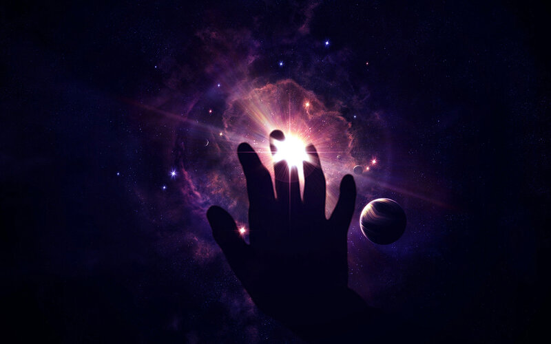 hand reaching for star