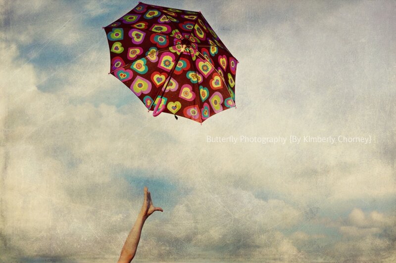 Hand Reaching for Umbrella