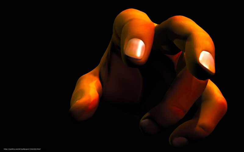 Hand reaching forward