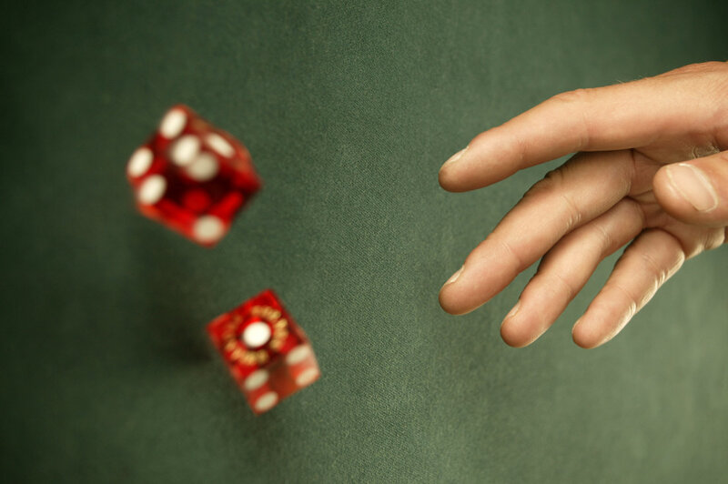 Hand Rolling Dice