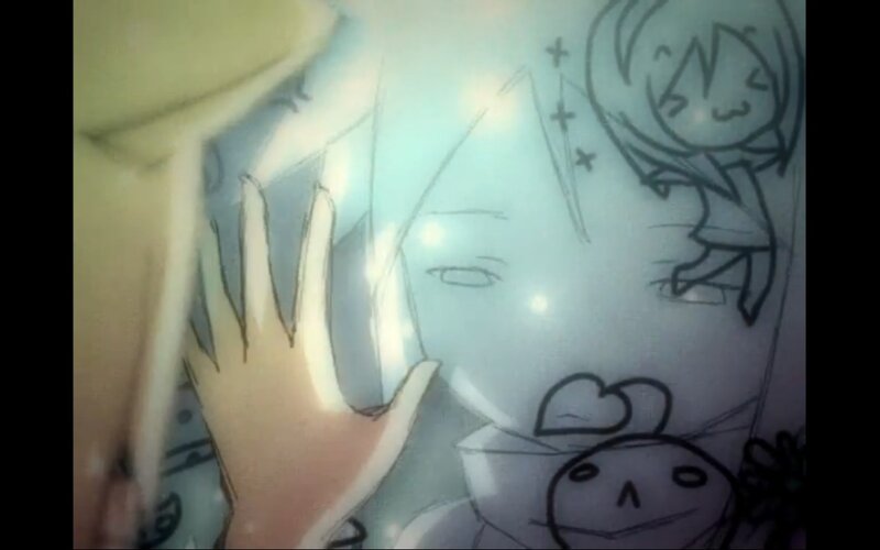 Hand Touching a Drawing